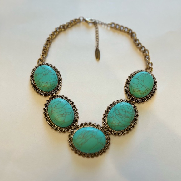 3/$15 or 4/$20 Plunder Design Faux Turquoise Necklace - Picture 1 of 2